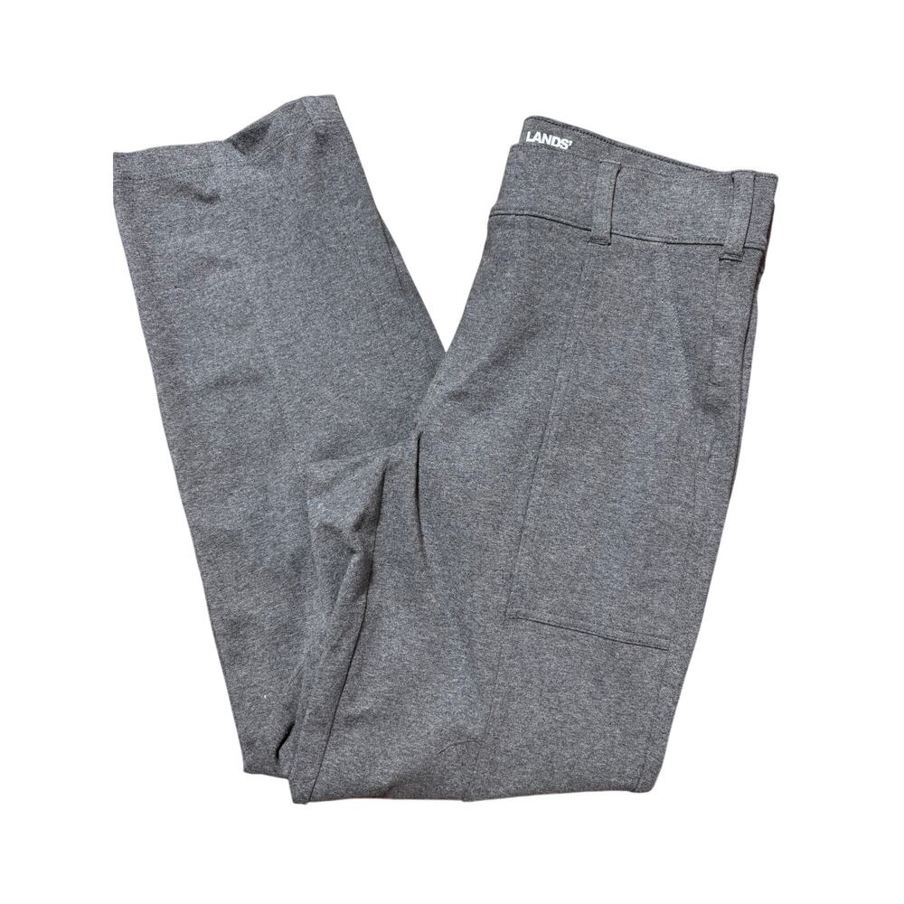 Lands' End Womens S Dark Grey Starfish Straight Leg Stretchy Pants
